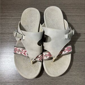 Dansko‎ Alecia Grey Leather Slip on Sandals Womens Size 36